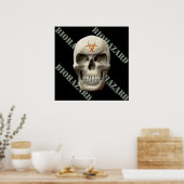 Poster Crâne malin biologique (Cuisine)