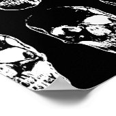 Poster Crâne - Noir & Blanc (Coin)