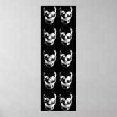 Poster Crâne - noir et blanc (Devant)