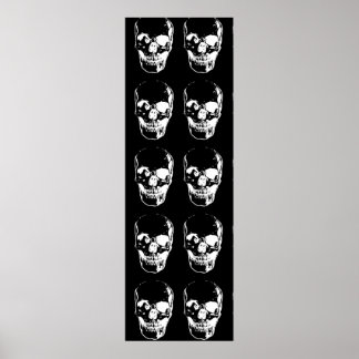 Poster Crâne - noir et blanc