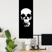 Poster crâne panoramique - Black & White Pop Art (Bureau à domicile)