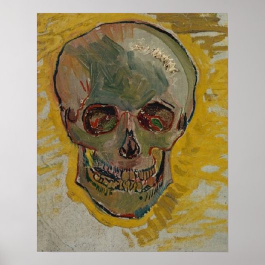 Poster Crâne par Vincent Van Gogh (Devant)
