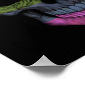 Poster Crâne personnalisable avec drapeau arc-en-ciel Gay (Coin)