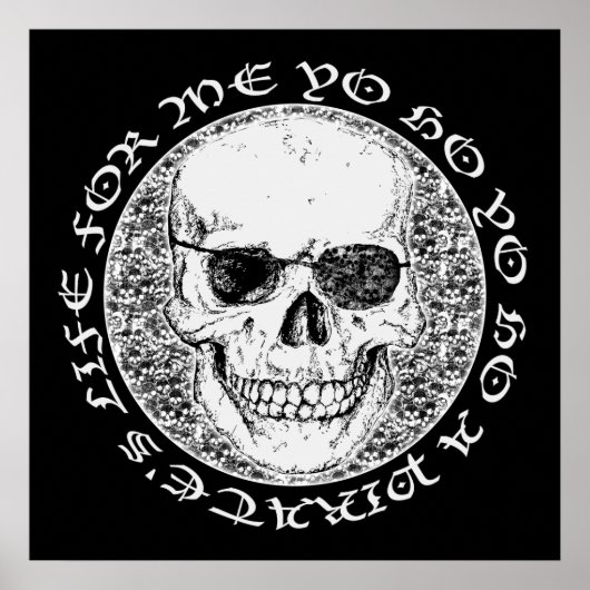 Poster crâne pirate (Devant)