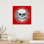 Poster crâne pirate (Cuisine)