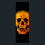 Poster Crâne Pop Art Jaune noir<br><div class="desc">Imaginaire Art Skull Skeleton - Blue & Purple Tones Heavy Metal Punk Rock College Pop Art Image</div>