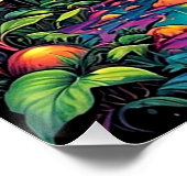 Poster Crâne psychédélique 2 (Coin)