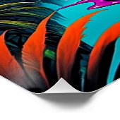 Poster Crâne psychédélique 3 (Coin)