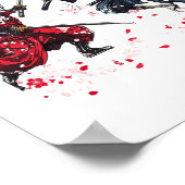 Poster Crâne Samurai Duel (Coin)