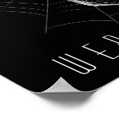 Poster Crâne Spiderweb (Coin)