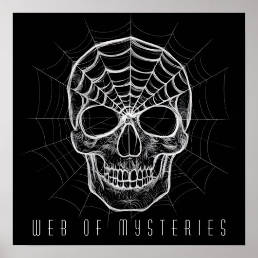 Poster Crâne Spiderweb (Devant)