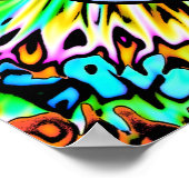 Poster Crâne tatoué coloré v0 (Coin)