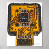 Poster Crâne Techno (complet) (Devant)