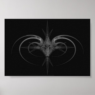 Poster crâne tribal