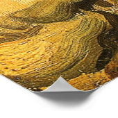 Poster Crâne Van Gogh avec cigarette brûlante (Coin)