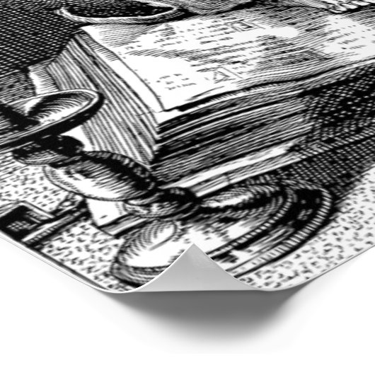 Poster Crâne vintage (Coin)