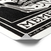 Poster Crâne vintage (Coin)