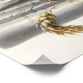 Poster Crâne vintage (Coin)