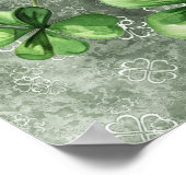 Poster Crâne Vivant avec Illustration de Chapeau Vert (Coin)