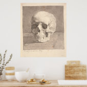 Poster Crâne, vue avant (Cuisine)