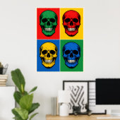 Poster Crânes (Bureau à domicile)