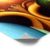 Poster Crânes de sucre brillants (Coin)