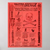 Poster Crânes mexicains (Devant)