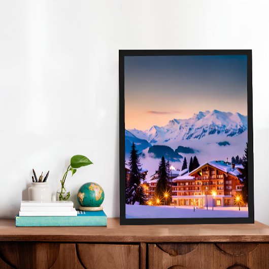 Poster Crans Montana Suisse Photo
