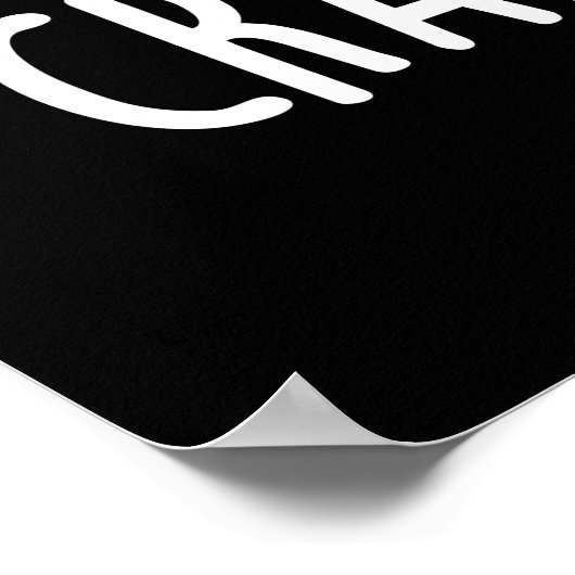 Poster Craptivant amusant Cool poop pun sombre BG (Coin)