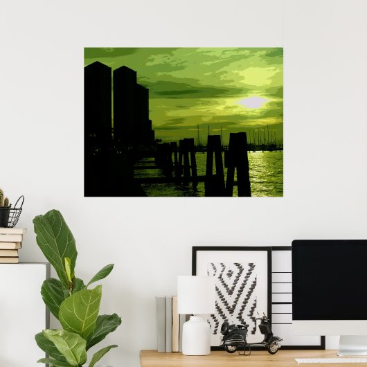 Poster Crash de chaux (Bureau à domicile)