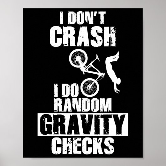 Poster Crash de VTT - Vérifications de gravité drôles de (Devant)