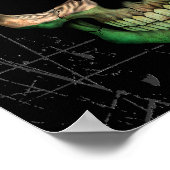 Poster Cratché Hongrois Dj crull avec casque (Coin)