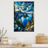 Poster Crater Lakes Serene Morning (Cuisine)