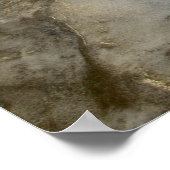 Poster Cratère aérienne Pingualuit, Québec, Canada. (Coin)