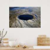 Poster Cratère aérienne Pingualuit, Québec, Canada. (Cuisine)