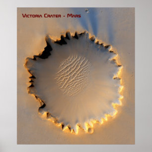 Poster Cratère Victoria - Planum Meridiani - Mars