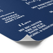 Poster Cravate Bleu Bow M. Onederful Milestone (Coin)