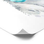 Poster Cravate de bébé Penguin Floral Bow | Pépinière (Coin)