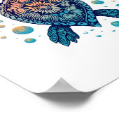 Poster Cravate Hawaiian Sea Turtle-Dye Hawaii Vacances Pl (Coin)