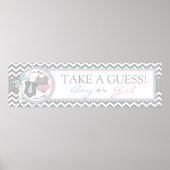 Poster Cravate ou Tutu & Chevron Genre Revey Party Banniè (Devant)