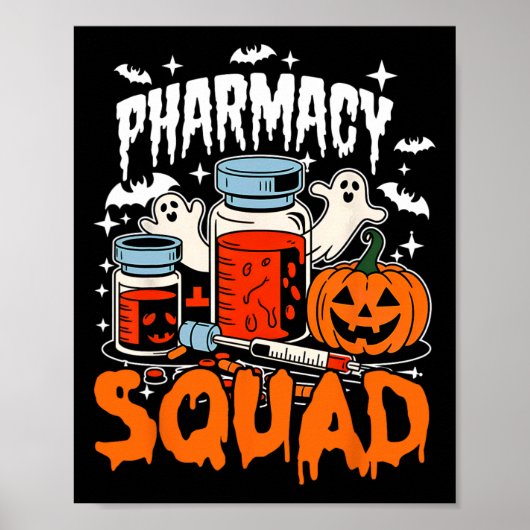 Poster Cravate Pills Pharmad Squad Pharmacist Technicien (Devant)