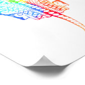 Poster Cravate teintée Couleurs Tribal Stingray (Coin)