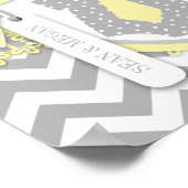 Poster Cravate Twins Tutu Chevron Baby shower Bannière (Coin)