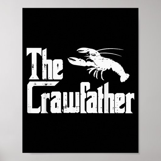 Poster Crawfihe Crawfather Funny Crayfish Parody Dad Papa (Devant)