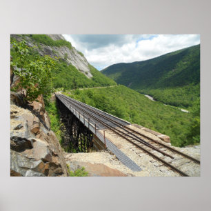 Poster Crawford Notch Railway Trestle