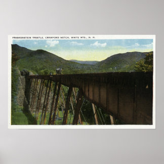 Poster Crawford Notch Vue sur Frankenstein Trestle