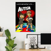 Poster Crayon 2 Pad Co. - Autisme (Bureau à domicile)