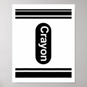 Poster Crayon Box Correspondant Costume d'Halloween Coupl