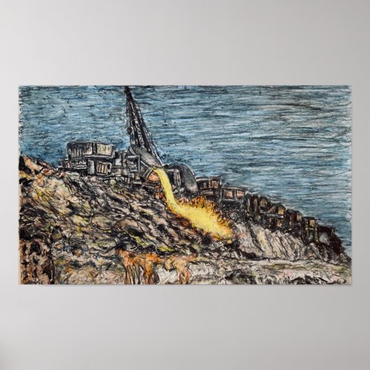 Poster Crayon coloré "Brown's Dump - West Mifflin" (Devant)