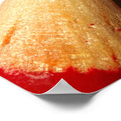 Poster Crayon De L'Enseignant Rouge Sur Papier Linqué Ave (Coin)